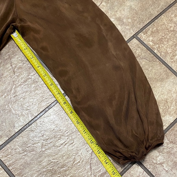 Cloth & Stone Rich Brown Large Oversized Blouse Spring Anthropologie - Picture 9 of 10